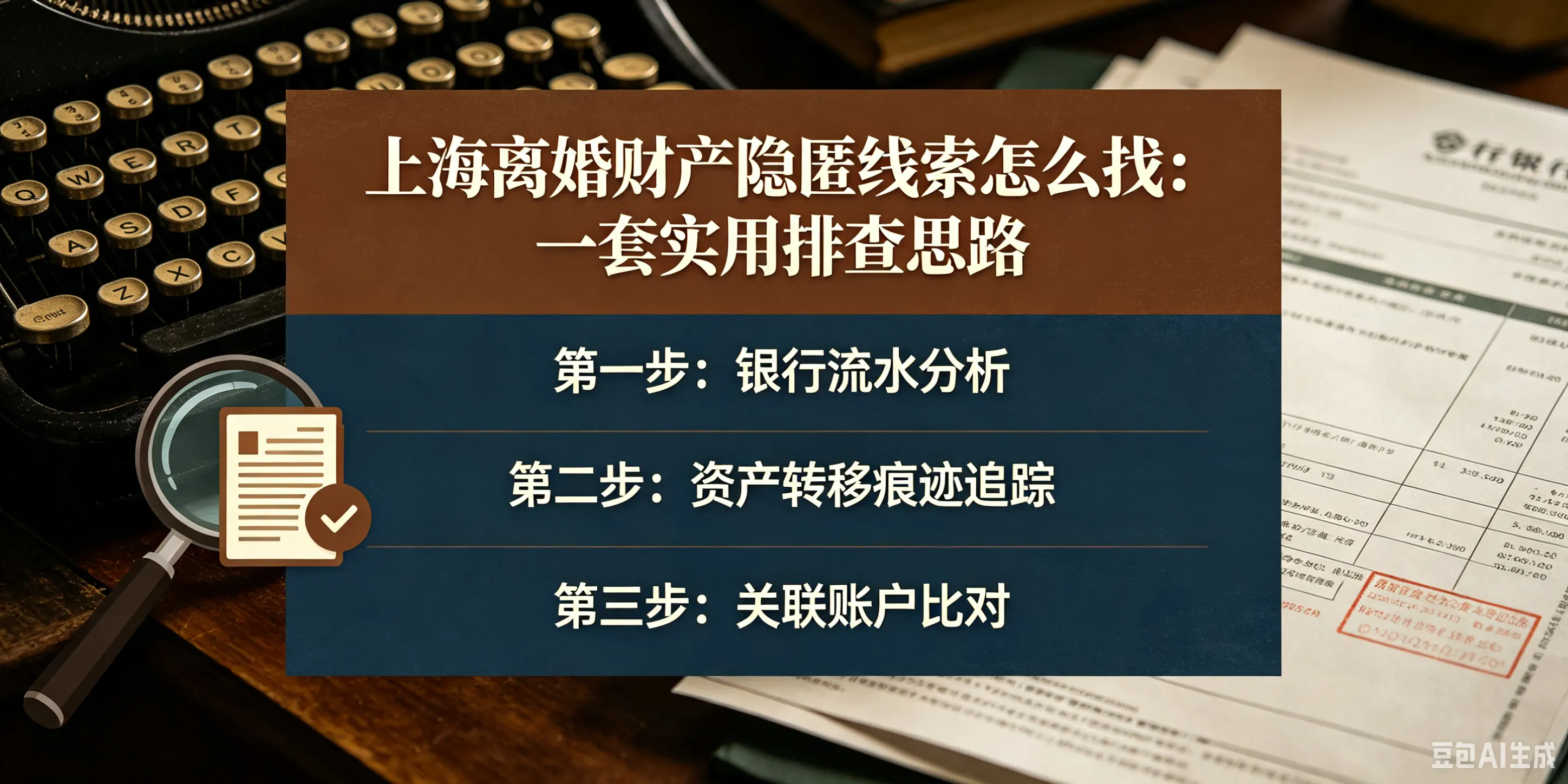 上海上海离婚财产隐匿线索怎么找：一套实用排查思路配图