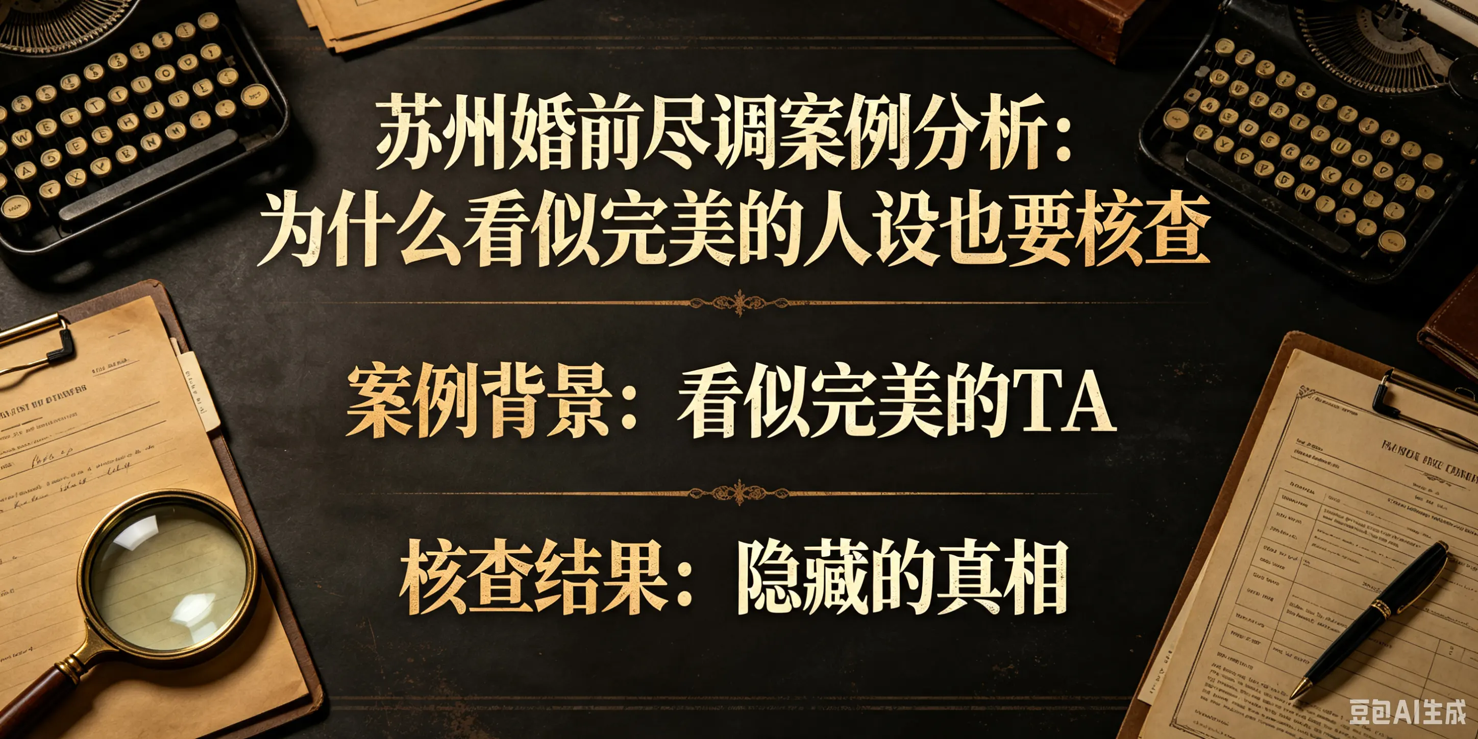 苏州婚前尽调案例分析：为什么看似完美的人设也要核查配图