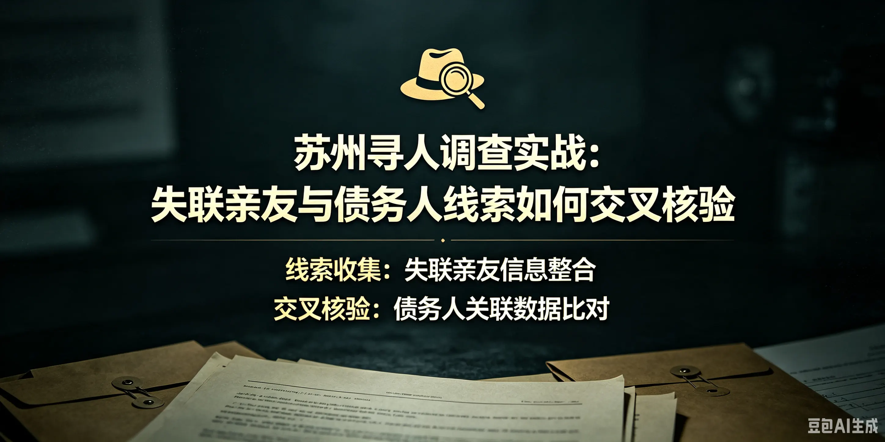 苏州寻人调查实战：失联亲友与债务人线索如何交叉核验配图